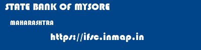STATE BANK OF MYSORE  MAHARASHTRA     ifsc code